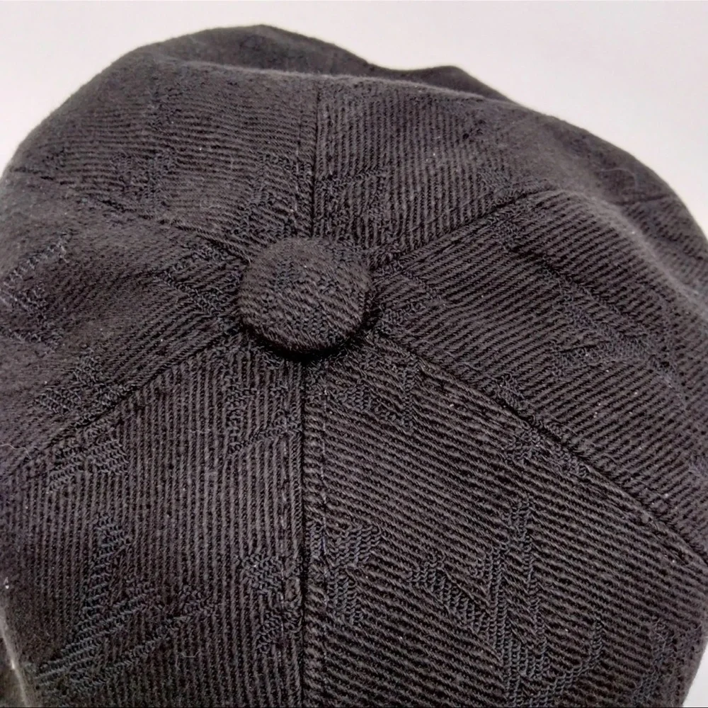 AUTH Louis Vuitton Monogram Logo Baseball Hat Black - Picture 9 of 9